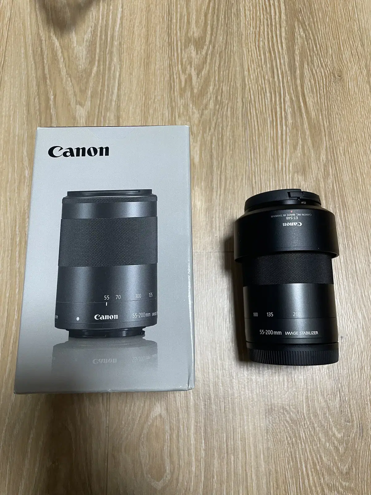 캐논 망원렌즈 EF-M 55-200mm (정품 후드,시그마 렌즈 포함)